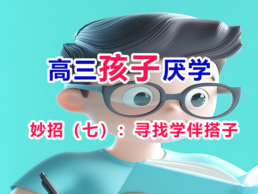 高三学生厌学改善妙招（七）：寻找学伴搭子；重庆高考文化课集训班老师经验分享